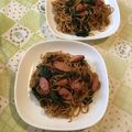 ☆haru_mi☆'s cooksnap of when they made ほうれんそうde焼きそば.
