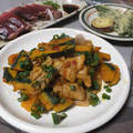 よちりん's cooksnap of when they made かぼちゃと豚肉の豆板醤炒め♪.