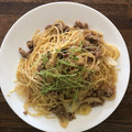 marica猫's cooksnap of when they made 豚のしょうが焼きリメイク☆簡単パスタ♪.