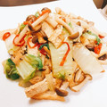 ☆糖質減らしてます☆'s cooksnap of when they made 白菜と椎茸と油揚げのピリ辛炒め.