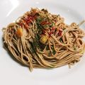 o次郎02's cooksnap of when they made ☆蕎麦でペペロンチーノ.