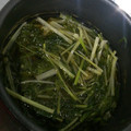 あずきゃっと0401's cooksnap of when they made 水菜とあげの煮浸し.