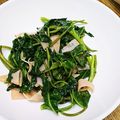 みぽぴぽ's cooksnap of when they made 簡単一品♡空芯菜とハムのニンニク炒め.