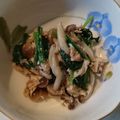サラダ絵日記's cooksnap of when they made ほうれん草としめじの塩さば和え.