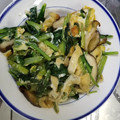 nobu＊hisa's cooksnap of when they made 小松菜と油揚げの卵とじ.