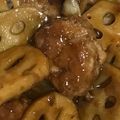 どるりん's cooksnap of when they made 簡単だよ！蓮根と肉団子の照り焼き.