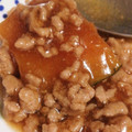 SHⅰ's cooksnap of when they made かぼちゃとひき肉の煮物.