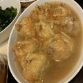 の〜びこ's cooksnap of when they made 鶏ひき肉とあげの巾着煮＊優しい味です.