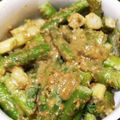 クックPAN07V☆'s cooksnap of when they made ミニアスパラガスのピーナッツ和え.
