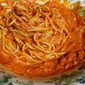 ゆんも★'s cooksnap of when they made 簡単！お店のえびのトマトクリームパスタ♪.