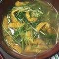 はちみつココア's cooksnap of when they made 水菜とお揚げさん☆カレー味で.