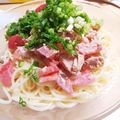 ＊心花＊'s cooksnap of when they made トマトの冷製ツナマヨパスタ.