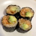 （の_の。）'s cooksnap of when they made アボガドキムチの手巻き寿司.