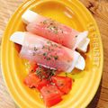 mikko6's cooksnap of when they made おつまみや前菜に★豆腐の生ハム巻き.