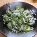 単！！'s cooksnap of when they made 【農家のレシピ】キュウリとジャコの酢の物.