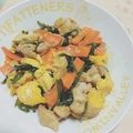 ＊りぃちゃ＊'s cooksnap of when they made 鳥もも肉と青梗菜のふわふわ卵ポン酢炒め.
