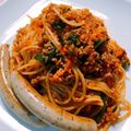 chibijuju's cooksnap of when they made トマトジュースで簡単ミートソース.