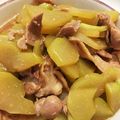 cocoruna's cooksnap of when they made ハヤトウリと豚肉の煮物.