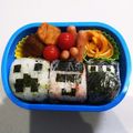 クックW947EM☆'s cooksnap of when they made マインクラフトおにぎりお弁当♪.