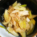 dahlia28's cooksnap of when they made 長葱と茗荷のごま油和え.