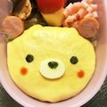 Chaaa_room's cooksnap of when they made クマちゃん弁当♡オムライス♡簡単キャラ弁.