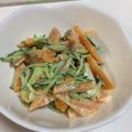 ｅｌｅｓｔａｌ's cooksnap of when they made 柿ときゅうりのマヨサラダ.