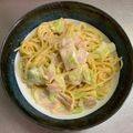 ☆☆べる坊☆☆'s cooksnap of when they made ハムキャベツのワンポットクリームパスタ♬.