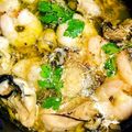 あさごー's cooksnap of when they made 【自宅バル】牡蠣と海老のアヒージョ.