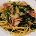 齊ちゃん☆'s cooksnap of when they made ほうれん草&ベーコンのペペロンチーノ.