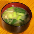 キョーマキ's cooksnap of when they made 里芋とえのきと小松菜のお味噌汁.