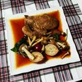 ずぼらなさかな's cooksnap of when they made ニンニク醤油ソース★豚ロースのステーキ★.
