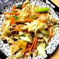 夕飯は６時です's cooksnap of when they made 豚バラ肉とナスとピーマンの焼肉のたれ炒め.