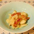 hiroa's cooksnap of when they made ベーコンとかぶの♡アーリオ・オーリオ♡.