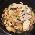 joong's cooksnap of when they made せせりと玉ねぎわさポン炒め.