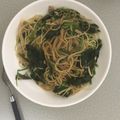 クックQERQOS☆'s cooksnap of when they made ツナとほうれん草のパスタ バター醤油で.