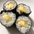 （の_の。）'s cooksnap of when they made たくあんとチーズで手巻き寿司.