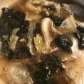 Yokchina's cooksnap of when they made 超簡単！！レタスと海苔のスープ.