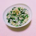まあまま☆0403's cooksnap of when they made *シンプルなほうれん草とじゃこの炒飯*.