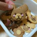 ひなぽんず★'s cooksnap of when they made くまﾁｬﾝ＆ﾏｲｸの可愛いクッキー♡.