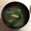ロイヤルミルク♪'s cooksnap of when they made 白菜・小松菜たっぷりな味噌汁.