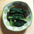 ロイヤルミルク♪'s cooksnap of when they made 簡単♪小松菜とつきこんにゃくのからし和え.