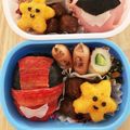 hnhras's cooksnap of when they made ルパンレンジャー♡ルパンレッド♡キャラ弁.