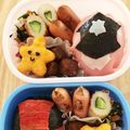 hnhras's cooksnap of when they made パトレンジャー♡パトレン１号♡キャラ弁.