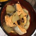 AlyssaH's cooksnap of when they made 大根と甘塩鮭が美味しく上品な煮物に！.