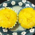 ムーのしっぽ's cooksnap of when they made ❤ずっとふわふわ蒸しパン❤南瓜プリン編.