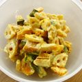 お塩と砂糖's cooksnap of when they made レンジで時短！デリ風☆かぼちゃのサラダ.