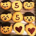 よめchan's cooksnap of when they made こどものお顔クッキー♡.