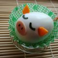 柚希星菜's cooksnap of when they made 『三匹の子豚』なゆで卵　簡単キャラ弁に.