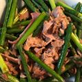 モーーさん's cooksnap of when they made ツナ缶とベーコンで！にんにくの芽炒め♪.