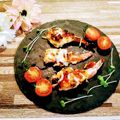 ももちゃんのれしぴ's cooksnap of when they made ☆エビの､ピザ風パン粉焼き！.